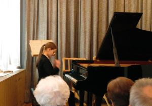 1156th Liszt Evening, Music and Literature Club in Wroclaw,19th April 2015. <br> Rozalia Kierc. Photo by Elżbieta Mastalerz.